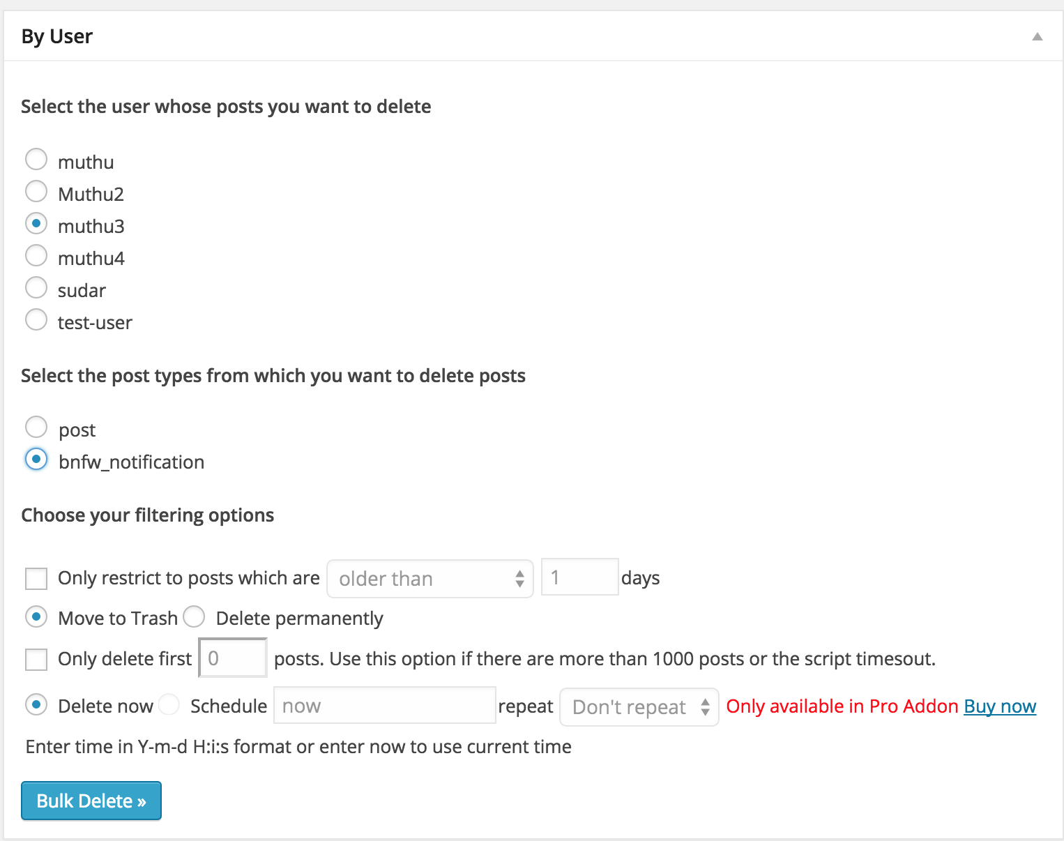 Delete users in bulk - 🙋 Help - Postman Community