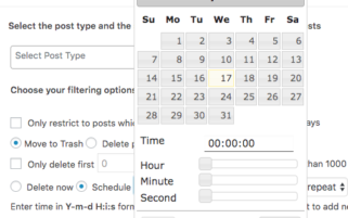 Scheduler for Deleting posts by Post Type