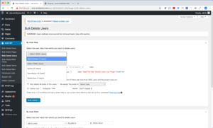 Delete Users by User Role in WordPress